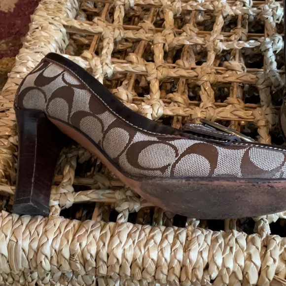 Coach heeled slip-on loafers - Picture 3 of 5